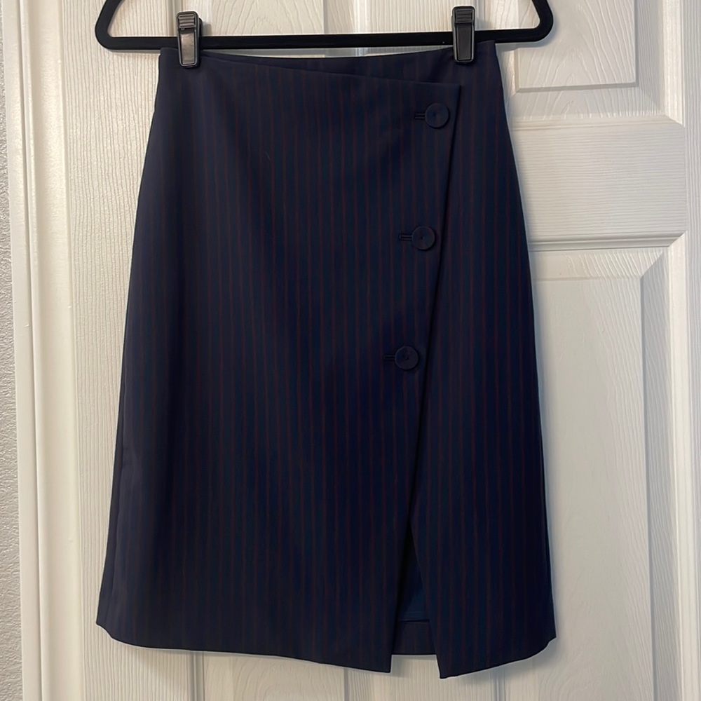 Club Monaco Pinstripe Pencil Skirt